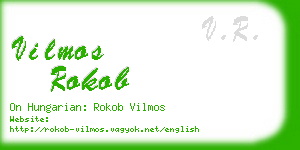 vilmos rokob business card